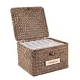 thumbnail image 1 of Caja de almacenamiento de fotos BIZYAC Keepsake Seagrass con 6 estuches, 1 of 9
