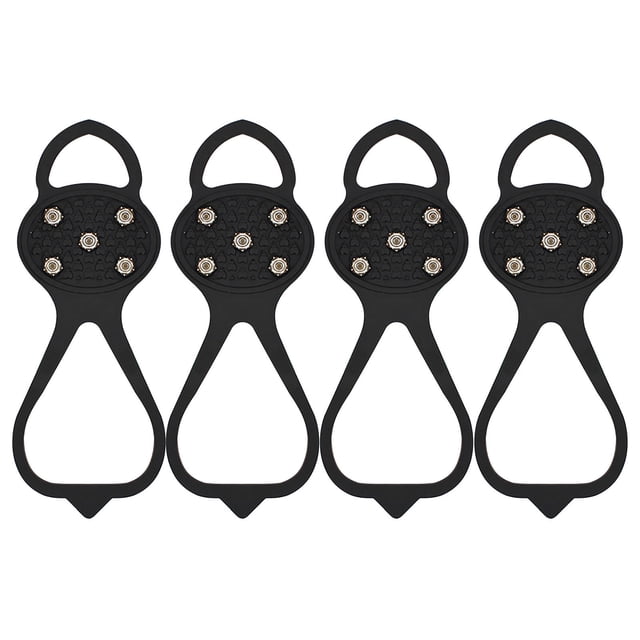 Agarres Antideslizantes Xihbxyly Clavos Tacos de Nieve Zapatos Botas Cubiertas Escalones Clavos para Hielo Crampones para Senderismo