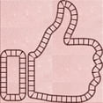 thumbnail image 1 of Ahgly Company Indoor Square Patterned Pink Bubble Gum Pink Area Rugs, 8' Square, 1 of 6