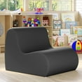 thumbnail image 5 of Jaxx Midtown Medium Classroom Soft Foam Chair - Premium Vinyl Cover - Black, 5 of 7