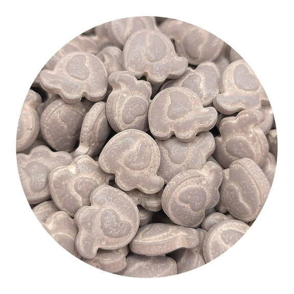 NCS Gray Elephant Edible Candy Toppers, 8 ounces - Great for cupcakes, cookies, cakes, cake pops, and party tables