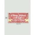 thumbnail image 4 of 1pc Wooden Plaque "A Home Without A Cat is Just A House" - Funny Kitty Lover Wall Art - 8" x 4", 4 of 8