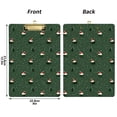 thumbnail image 5 of FORMRS Acrylic Clipboard with Low Profile Clip Standard A4 Letter Size, 12.5" x 9", Christmas Forest, 5 of 8