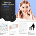 thumbnail image 5 of 100Pcs/Set Gaming Cafe Disposable Headset Cover Non-Woven Headband Dustproof Sweatproof Headset Cover, Blue, 5 of 5