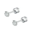 2024 Lady Pack Of Titanium Screw Back Earrings For Sensitive Ears