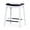 White, variant on Counter Height Saddle Stool | Timeless Design for Kitchen Decor | Supple Leather Upholstery, Footrest | Prevents Stool from Footwear Damage