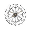 thumbnail image 2 of Reloj de pared silencioso de metal Reloj de estilo industrial Reloj colgante geométrico Reloj sin tictac Reloj moderno para el hogar Restaurante Bar Negro perfecl Reloj de pared, 2 of 8