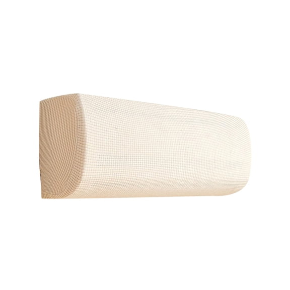 Indoor Wall Mounted Air Conditioner Dust Cover, 34-37 Inch Elastic Protective Cover for Home and Camper Seasonal Storage, Universal Fit for Split Unit Air Conditioners (Beige White)