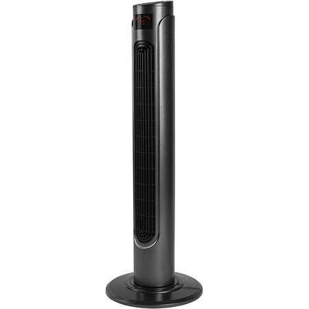 

Simple Deluxe Oscillating Tower Fan 24ft/s Velocity Quiet Cooling Fan Bladeless Fan Black