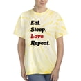 thumbnail image 1 of Eat Sleep Love Repeat Tie Dye Cyclone Women -Smartprints Designs, Female x-Large, 1 of 2