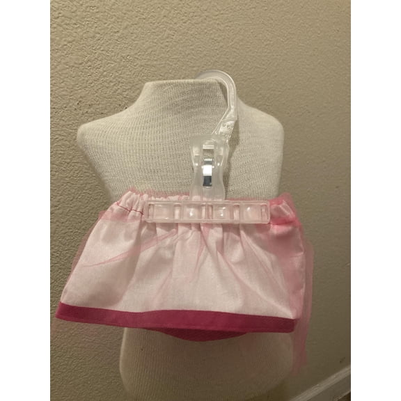 White Skirt w/Pink Tulle, Size Preemie