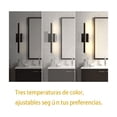 thumbnail image 3 of Lámpara De Pared Interiores Dormitorio Baño Lámpara De Noche negro, 3 of 5