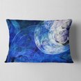 thumbnail image 2 of Designart Blue Swirling Clouds - Abstract Throw Pillow - 12x20, 2 of 5