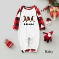 thumbnail image 2 of Odeerbi Christmas Pajamas for Family Holiday Long Sleeve Family Christmas Pajamas Matching Sets Toddler Christmas Plaid Printed Blouse Tops + Pants Sleepwear Family Matching PJs Set Red, 2 of 5