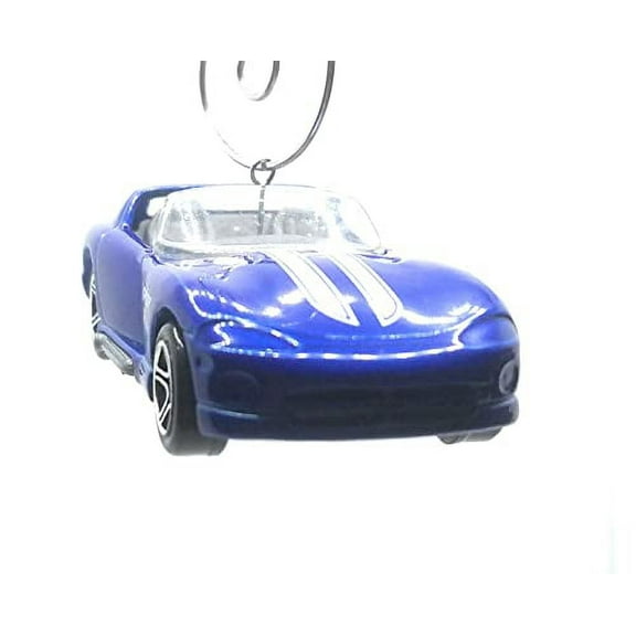 Christmas Ornament for Dodge Viper RT 10 Blue White Stripes