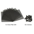 thumbnail image 3 of Unique Bargains 120mm Mesh Dustproof Cover Screwed Computer Fan Filter Grills Black 8 Pack, 3 of 5