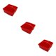 thumbnail image 1 of Inteprter Práctica bandeja de almacenamiento: y segura para todas las pertenencias Cesta de almacenamiento apilable de 3 celdas roja Type1 NO1, 1 of 6