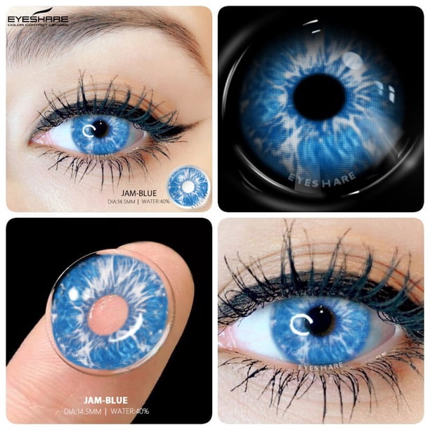 D'ORELLA-lentes de contacto de colores para Halloween, lentillas de Anime, lentes blancas y negras, uso anual, 1 par