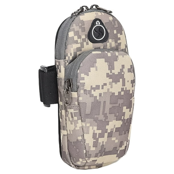 EeaseMX 1 funda para teléfono móvil para deportes al aire libre, brazalete para teléfono, soporte para teléfono para mujeres y hombres (café)