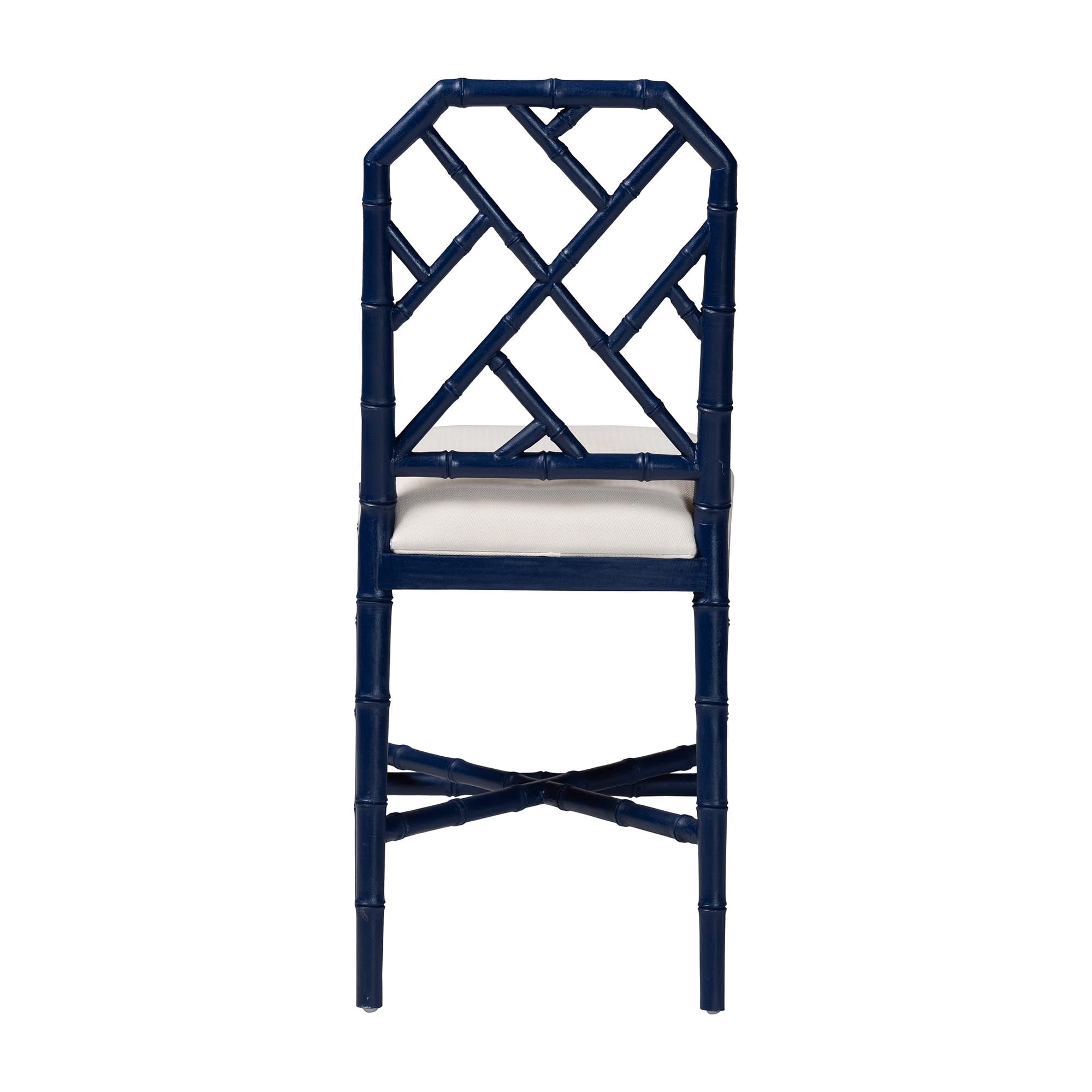 bali & pari Sergio Boho Counter Stool, Counter Height, Navy Blue