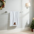 thumbnail image 4 of PONPRNGY 1Pc Winter Hand Towels for Bathroom Christmas theme Hand Towels Embroidered Cotton Soft Absorbent Decor for Holiday Kitchen, 4 of 6