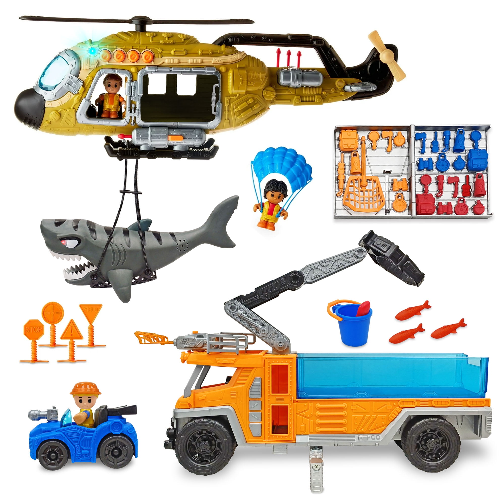 Kid Connection Shark Mission Play Set, 52 Pieces - Walmart.com