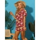 thumbnail image 3 of Conjunto de camisa y pantalones cortos hawaianos Allegra K 2023 Summer Beach Trip Button Down Sets rojo S, 3 of 4