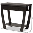 thumbnail image 2 of Bowery Hill Table Console 2 Tiroirs en Bois Fini Brun Foncé, 2 of 11