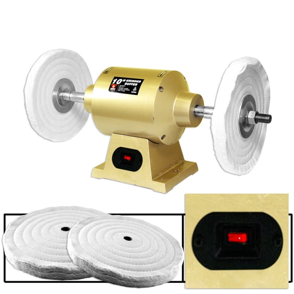 6" Electric Bench Grinder Buffer Power Tools Auto Body Polisher