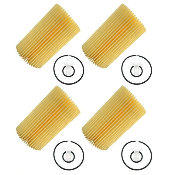 For Toyota 04152-38020 Oil Filter Kit Lexus Land Cruiser Sequoia Tundra Set of 4