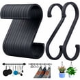 thumbnail image 1 of Ganchos multifuncionales para uso en interiores y exteriores, diseño que ahorra espacio, ganchos en forma de S para colgar, ganchos de metal antideslizantes para armario, jardín, jeans, plantas,, 1 of 5