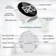 thumbnail image 2 of Alarm Clock Digital Travel Alarm Clocks White, 2 of 5