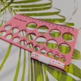 thumbnail image 1 of 1/2PCS Practical Clear Geometric Ruler Plastic Measuring Templates Ruler for Office School Building Formwork Drawing Stationery Style A 1pc, 1 of 6