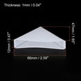 thumbnail image 2 of Unique Bargains PP Corner Protector Triangle 47x12mm for Ceramic, Glass, Metal Sheets White 50 Pack, 2 of 5