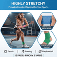 thumbnail image 4 of Self Adhesive Bandage Wrap, 12 Pack 4 inch x 5 Yards Waterproof Stretch Bandage Sports Tape, Breathable Athletic Elastic Bandage for Sports, Wrist, Ankle, Pets, 4 of 7