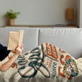 thumbnail image 3 of Vintage Trucks Soft Flannel Fleece Blanket, Grunge Style Poster Design Gasoline Station Garage Service Themed, Cozy Plush for Indoor and Outdoor Use, 70" x 90", Champagne Multicolor, by Ambesonne, 3 of 5