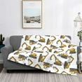 thumbnail image 2 of Rateoe Funny Excavator Pattern Flannel Throw Blanket, Ultra-soft Blanket for Bed, Couch, Car, Hypoallergenic Anti-pilling blanket-50"x40"(Horizontal), 2 of 6