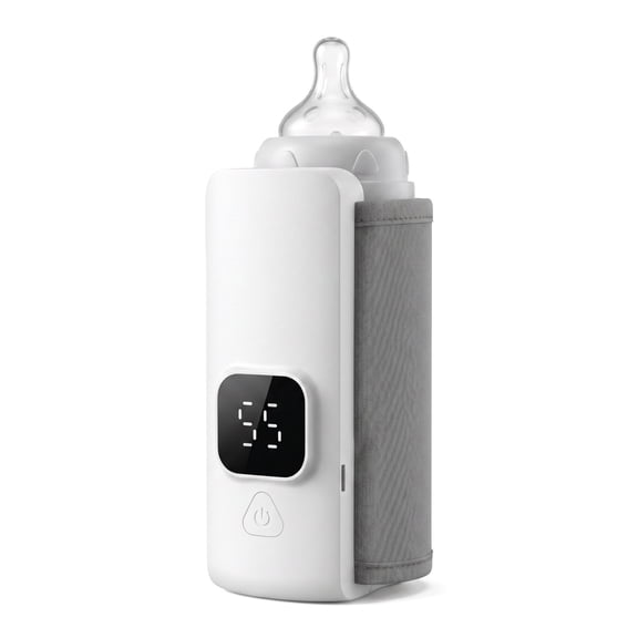 Portable Baby Bottle Warmer with USB Charging, Universal Fit Travel Milk Heat Keeper, Constant Temperature Breast Milk & Formula Heater for On-the-Go Feeding, Diaper Bag Essential