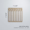 thumbnail image 2 of Ekena Millwork 7 3/8"W x 7 3/8"H x 3/8"T Extra Small Cedar Park Decorative Fretwork Wood Wall Panels, Birch, 2 of 6