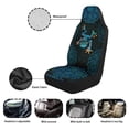 thumbnail image 6 of Uorisanigo Boho Frog Car Seat Covers Front Seats Anti-Slip Back Fabric Waterproof Car Seat Cover Easy to Install Stretch Polyester Fabric Cover Universal Fit for Most Vehicle, 6 of 7