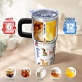 thumbnail image 6 of 20OZ Dog Paw Outdoor Tumbler with Handle Straw and Lid Insulated Coffee Cup for Women Friends Unique Holiday Birthday Gifts Maintains Drink Temperature for Extended Periods, 6 of 6