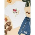 thumbnail image 3 of Red Roses Golden Chain T-Shirt Women -Image by Shutterstock, Female 4X-Large, 3 of 4