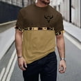 thumbnail image 2 of Jinhomg Mens Vintage T Shirts Ethnic Style Western Aztec Print Tees Lightweight Comfy Short Sleeve Crew Neck Athletic Tops Gym Workout Wear Sales Today Today Khaki XXL, 2 of 6