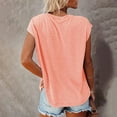 thumbnail image 5 of Fashion Women's Round-Neck Short Sleeve Solid Casual T- Shirt Blouse Tops, 5 of 5
