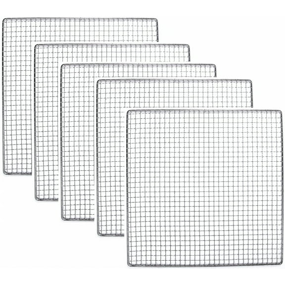 Stainless Steel Tray Compatible With Excalibur Dehydrator Replacement UPGRADE Food Shelf Mesh Screen by Bright Kitchen