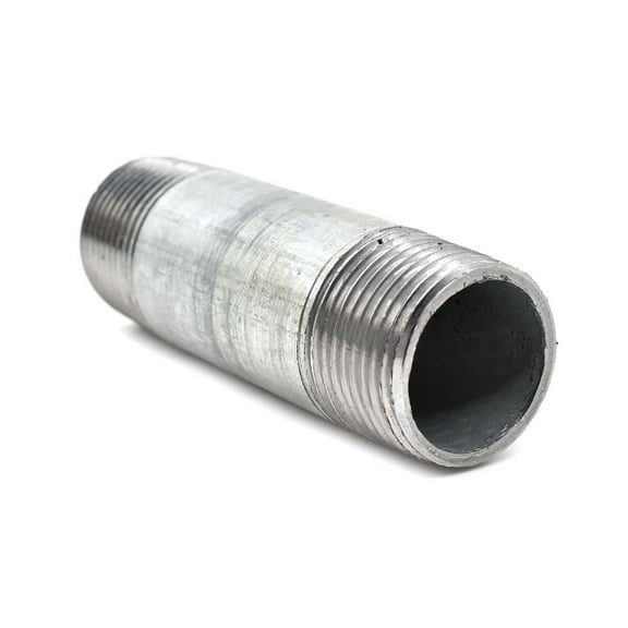 Thrifco 5219048 1 Inch x 4 Inch Galvanized Steel Right/Left Hand Nipple