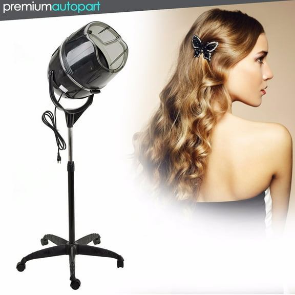 Bonnet Stand Up Hair Dryer Hood Timer Salon Styling Black New