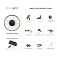 thumbnail image 5 of EBIKELING Waterproof Ebike Conversion Kit with Battery 20" Direct Drive Front or Rear Wheel Electric Bike Conversion Kit Ebike Battery & Charger Included 1500W 1200W Electric Bike for Adults, 5 of 8