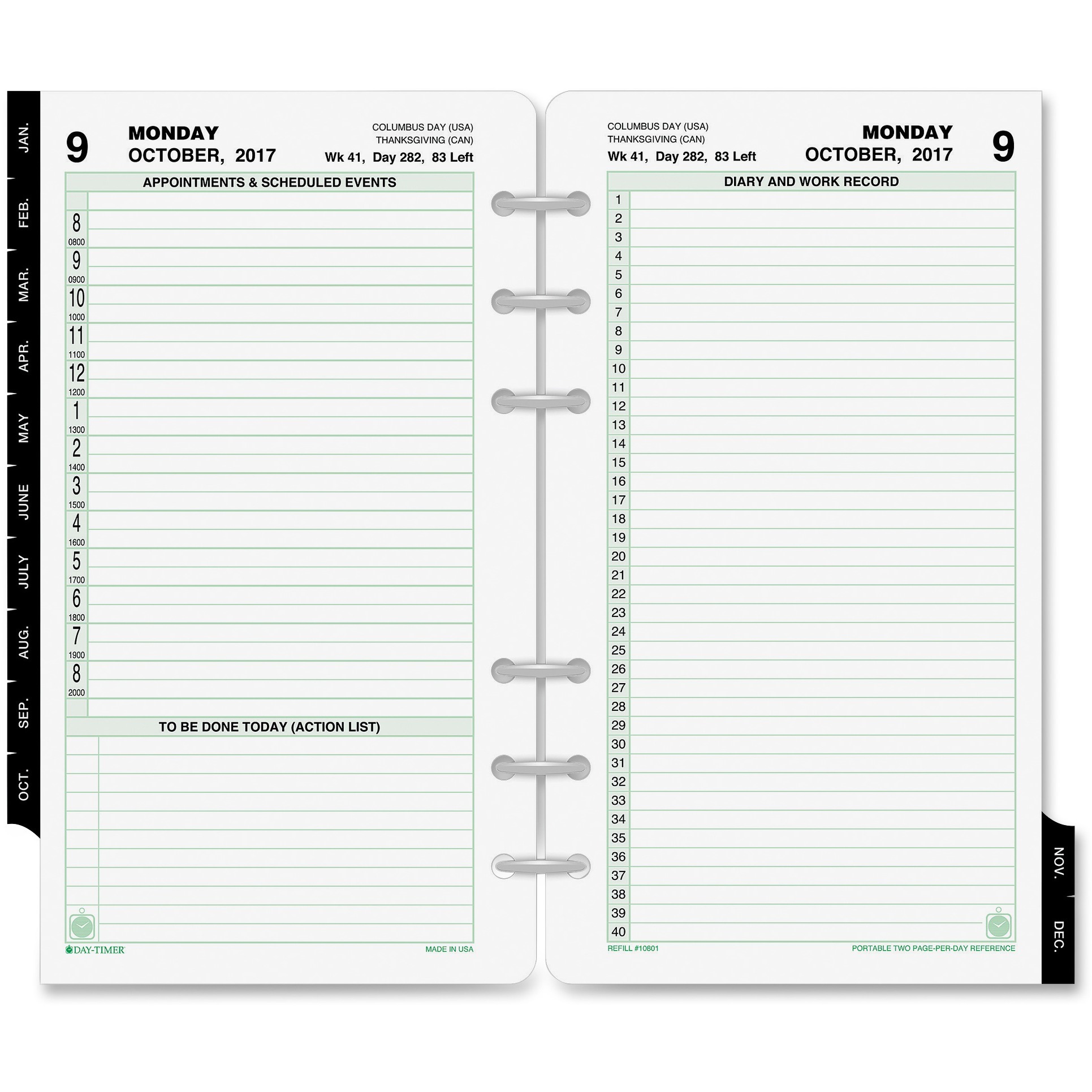 DayTimer Appointment 2PPD Ref. Planner Refills