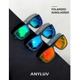 thumbnail image 3 of Gafas de Sol Polarizadas Ligeras Cuadradas UV400 ANYLUV 3 Paquetes, 3 of 7